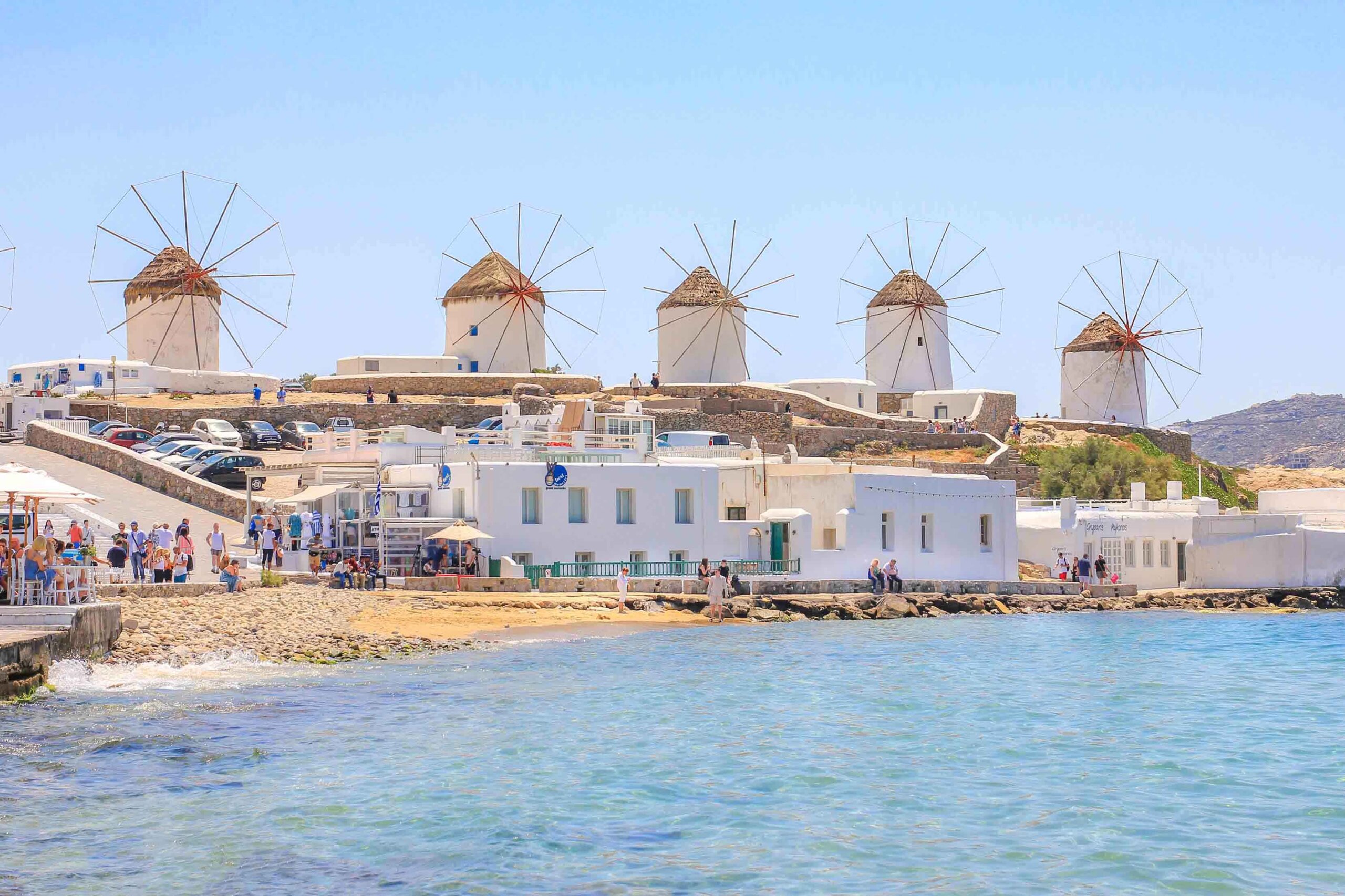 Die Windmühlen von Mykonos